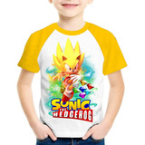 Camiseta Infantil Super Sonic Camisa Do