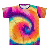 Camiseta Infantil Tie Dye Espiral Color