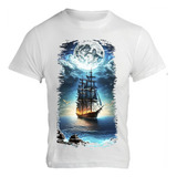 Camiseta Infantil Transporte Barco Veleiro Caravela 66