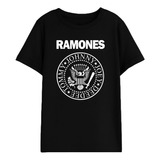 Camiseta Infantil Unissex Ramones Banda Rock
