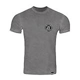Camiseta Invictus Masculina T Shirt Concept Dog Tag Cinza Cor Cinza Tamanho M