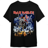Camiseta Iron Maiden Preta Banda De