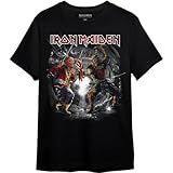 Camiseta Iron Maiden Trooper X Senjutsu BR Alfa G Regular Preto