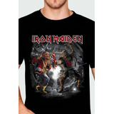 Camiseta Iron Maiden Trooper X Senjutsu Consulado Do Rock