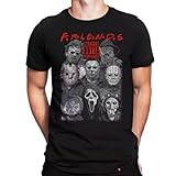 Camiseta Jason Freddy Krueger Chucky Friends Terror Filmes Tamanho GG Cor Preto