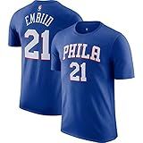 Camiseta Jimmy Butler Miami Heat NBA Kids Youth 8 20 Black Icon Edition Player Joel Embiid Philadelphia 76ers Azul GG