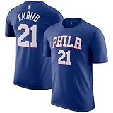 Camiseta Joel Embiid Philadelphia 76ers NBA Kids Youth 4 20 Blue Icon Edition Performance Jersey Azul 14 16