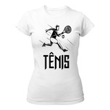 Camiseta Jogo Tênis Esporte Raquete Quadra