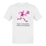Camiseta Jogos Raquete Quadra Tênis Esporte