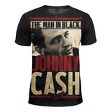 Camiseta Johnny Cash Estampada Estilo Rock