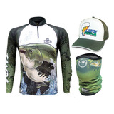 Camiseta King Proteção Solar Uv Tamba Bandana Boné