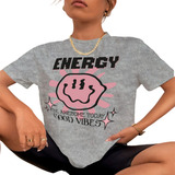 Camiseta Larga Longa Estampada Feminina Blogueirinha Moderno