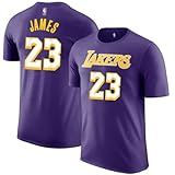 Camiseta Lebron James Los Angeles Lakers NBA Kids Youth 4 20 Purple Statement Edition Performance Jersey Roxa 14 16