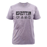 Camiseta Led Zeppelin Coleção Rock Modelo