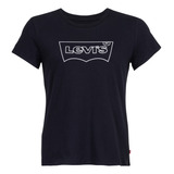 Camiseta Levi s Perfect Fit Preta Manga Curta Lb0016117