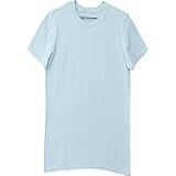 Camiseta Lisa Colorida Manga Curta Adulto Pol Azul Bebê Tamanho M