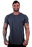 Camiseta Longline Masculina MXD Conceito Sem Estampas Lisa Cor Sólida