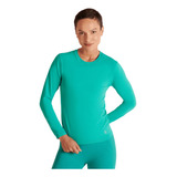 Camiseta Lupo Feminina Termica Com Proteção Uv Manga Longa