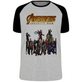 Camiseta Luxo Guerra Infinita Vingadores Avengers Marvel