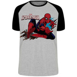 Camiseta Luxo Homem Aranha Mãos Spider Man Marvel Avengers