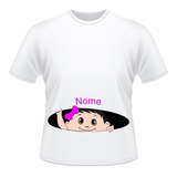 Camiseta Mamãe Gestante Grávida Mãe Personalizada Bata Blusa