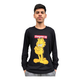 Camiseta Manga Comprida Premium Garfield Masculina