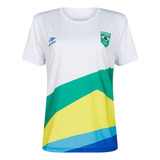 Camiseta Manga Curta Fem Treino Cob013s Time Brasil mormaii