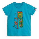 Camiseta Manga Longa Câmera Colorida Infantil