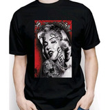 Camiseta Marilyn Monroe Pin Up Mulher Loira Linda Musa
