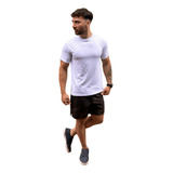 Camiseta Masculina Básica Gola Redonda Malha Pv Anti pilling