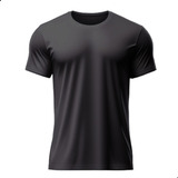 Camiseta Masculina Básica Lisa Gola Redonda Premium Dry Fit