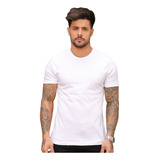Camiseta Masculina Básica Slim Algodão Premium