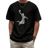 Camiseta Masculina Basquete Dunk Enterrada Slam Streetwear