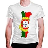 Camiseta Masculina Branca PORTUGAL As2