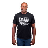 Camiseta Masculina Caravan Chevrolet Camisa Carros Antigos