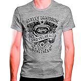 Camiseta Masculina Cinza Motor Harley Davidson As2 Alpha S Regular 