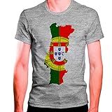 Camiseta Masculina Cinza PORTUGAL 2