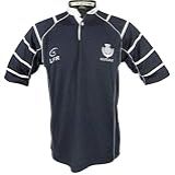 Camiseta Masculina Com Estampa De Tartan Terror Scotland Rugby Da Coleção Sullivan Da Silky Azul Marino Large