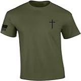 Camiseta Masculina Cristã Faith Cross Crest