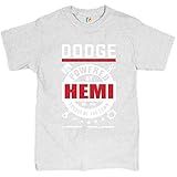 Camiseta Masculina Dodge Powered By Hemi Licenciada Dodge Charger Challenger Cinza Claro G