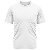 Camiseta Masculina Dry Fit Proteção Solar UV Básica Lisa Treino Academia Ciclismo Camisa Tam GG BCO 