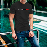 Camiseta Masculina Estampa Paris 100 Algodão Premium Estilo
