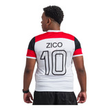 Camiseta Masculina Flamengo Zico Retro Mengão
