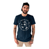 Camiseta Masculina Head Cat Camisa Rock Rockabilly
