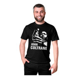 Camiseta Masculina John Coltrane Jazz Saxofone Camisa 100 Algodão Silk Screen
