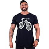 Camiseta Masculina LongLine MXD Conceito Estampas MTB Mountain Bike Speed Gravel T Shirt Casual Para Ciclista EG Opção 05 