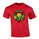 Camiseta Masculina Marley Leão Rastafari Bandeira