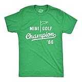 Camiseta Masculina Mini Golf Champion Divertida Retrô Putt Putt Champ Camiseta Estampada Para Homens Verde Mesclado GOLF G