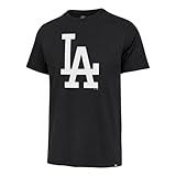 Camiseta Masculina MLB Imprint Match Team Color Primary Logo Word Mark- Los Angeles Dodgers Preto- G