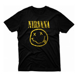 Camiseta Masculina Nirvana Rock Grunge Kurt Cobain Camisa